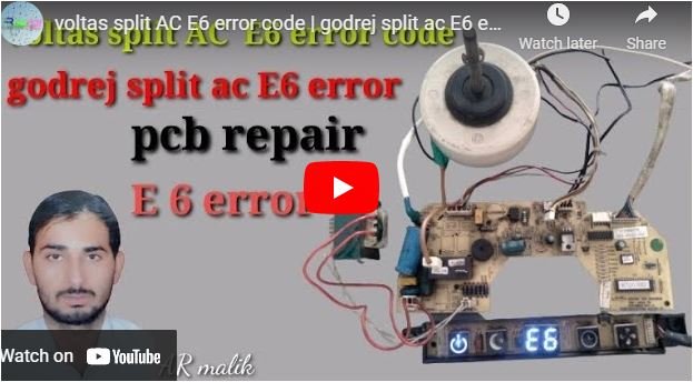 Voltas Split Ac E6 Error Code Godrej Split Ac E6 Error Pcb Repair