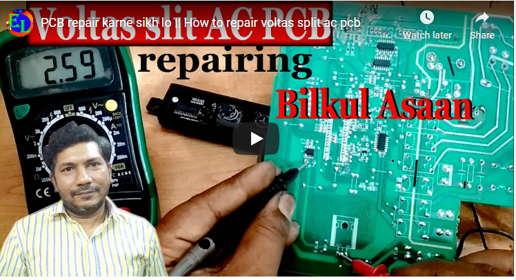 How To Repair Voltas Split AC PCB